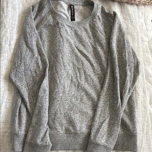Athleta Gray Crew Neck Sweater Soft Knit
